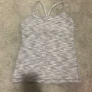 Lulu lemon athletic grey power Y tank!